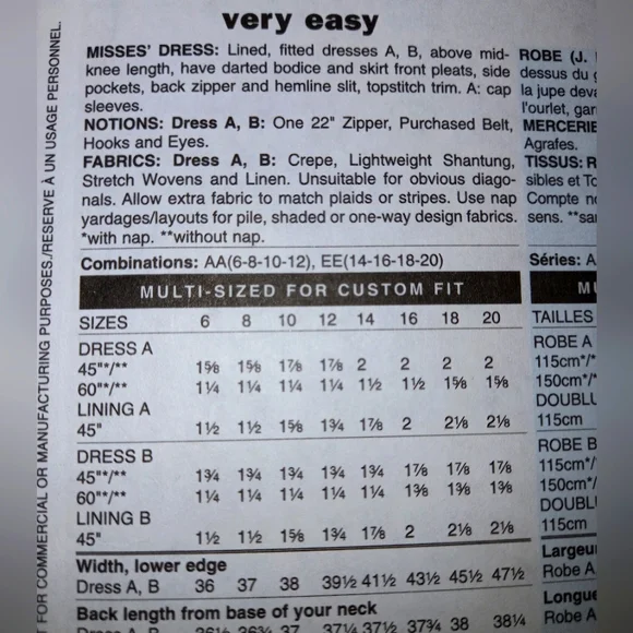 Sewing pattern - Picture 4 of 4